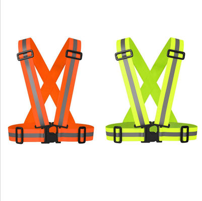 Nhiệm vụ nặng nề Đai phản quang có khả năng hiển thị cao Màu xanh lá cây neon Tím Xe máy Chéo Thắt lưng đàn hồi Kid Chạy bộ