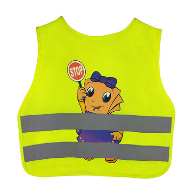 Áo Phản Quang Trẻ Em Đi Xe Đạp Hi Vis Áo Vest Hoạt Hình Trẻ Em Đi Học Thoáng Khí