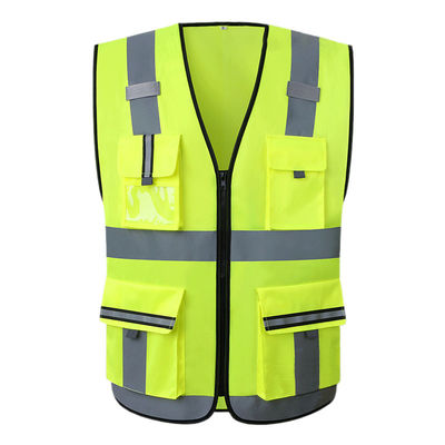Áo khoác vest an toàn có khả năng hiển thị cao màu vàng đỏ dành cho nam Trẻ em Áo thun trẻ em Polo