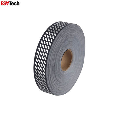 1 1/2 inch 100 mét Vải polyester Ghế cầu vồng đầy màu sắc phản chiếu Dệt kim
