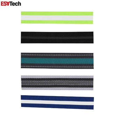 Băng phản quang polyester rộng 3 inch 12 20 mm 25 mm 30 mm Giày Quần áo Ruy băng phản quang