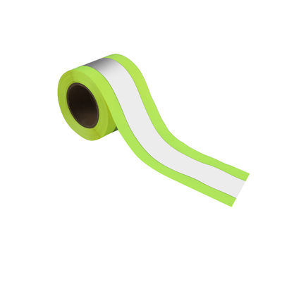 Áo chạy bộ 40MM Dây đai phản quang đi xe đạp dành cho người chạy bằng nylon dệt màu xanh lá cây cam