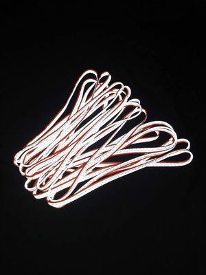 Dải đường ống phản quang màu bạc Trims Headband Quần theo dõi an toàn 50 mét 100 mét