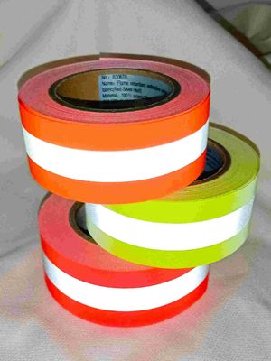 Vật liệu phản quang  Scotchlite Băng phản quang chống cháy Bạc cho quần áo bảo hộ lao động 2 inch