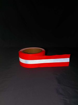 15mm 20mm Chiều rộng 25mm Vải phản quang Băng vải nylon Dải dài 100m
