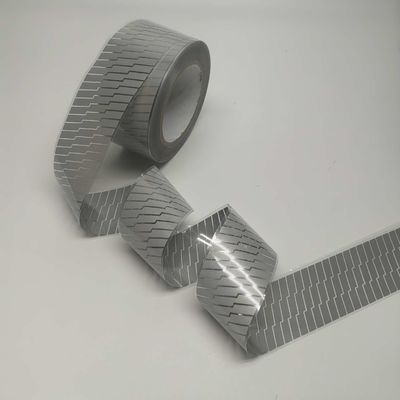 Silver Twill Stripes Reflective Heat Transfer Film Self Adhesive cho quần áo áo khoác giày dép