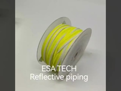 Lớp vải phản xạ Polyester hiển thị với chất kết dính hoạt tính nhiệt