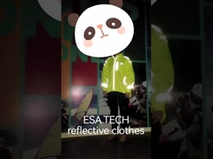 Màu xanh cao khả năng hiển thị phản xạ vải may trên cho quần áo an toàn túi quần áo làm việc mũ áo phông